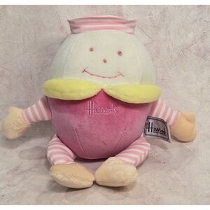 Harrods Knightsbridge 9" Pink Madam Alexander Humpty Dumpty Plush RattleToy‎